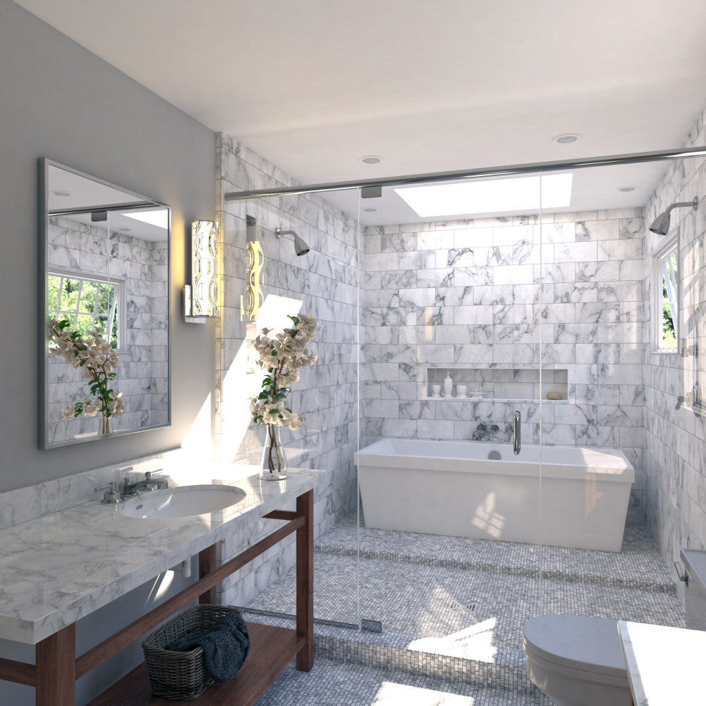 Vaxcel Lighting W0357 Marseille 1 Light 13" Tall LED Bathroom - Chrome