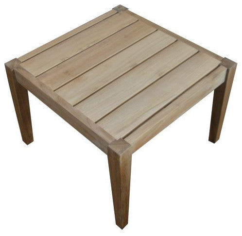 Clearwater Outdoor Patio Teak Sqaure Side Table