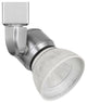 Integrated Dimmable LED Track Head, Silver Base, White Metal Shade