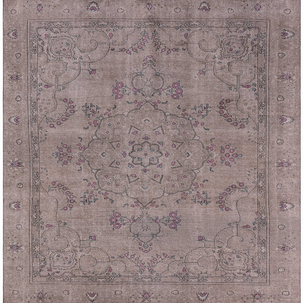 Ahgly Company Indoor Square Mid-Century Modern Area Rugs, 8' Square