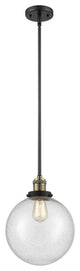X-Large Beacon 1-Light Mini Pendant, Black Antique Brass, Seedy