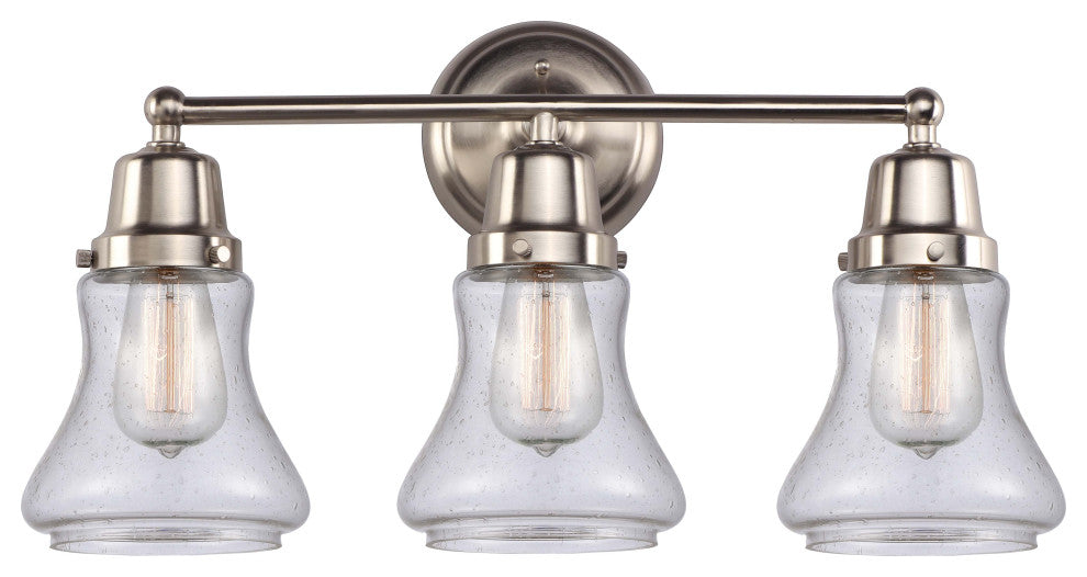 Innovations 623-3W-SN-G194 3-Light Bath Vanity Light, Brushed Satin Nickel