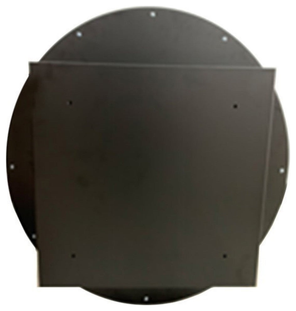 Round Metal Frame Medicine Cabinet, Matte Black