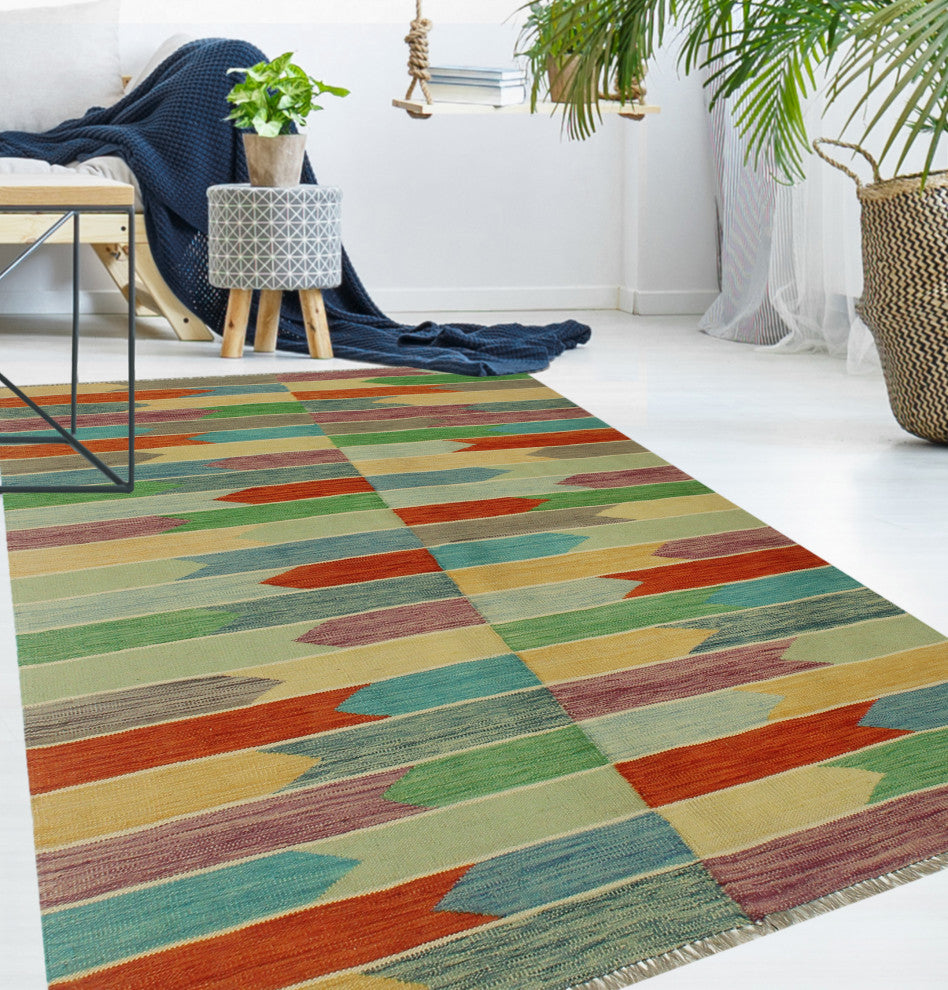 Winchester Kilim Ethelred Lt. Green Rug