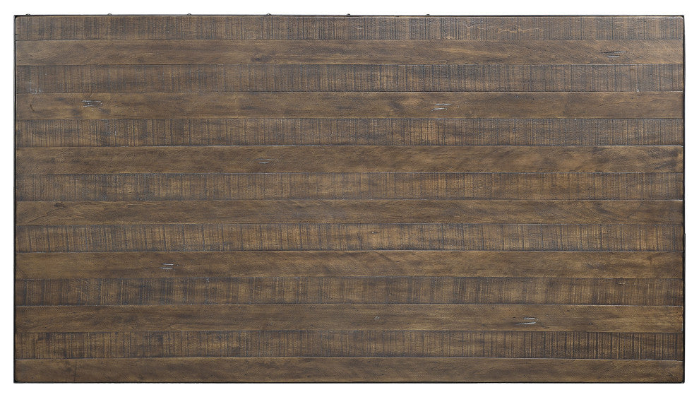 ACME Raphaela Dining Table, Weathered Cherry Finish