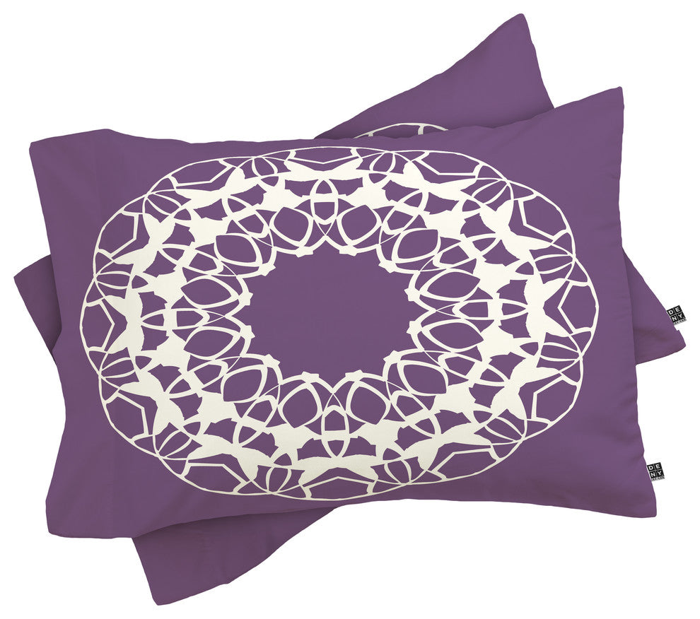 Deny Designs Karen Harris Mod Medallion Plum Pillowcase