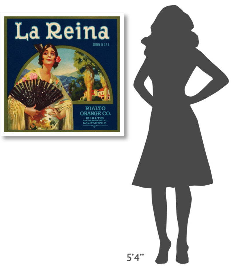 "La Reina" Digital Paper Print by Retrolabel, 32"x32"