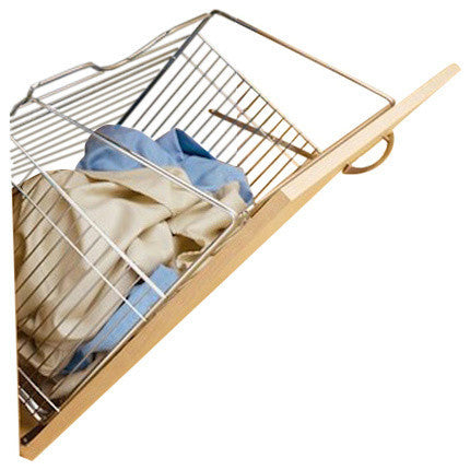 Rev-A-Shelf CTOHB-211319-SN-52 - Tilt Out Hamper Basket System, Satin Nickel