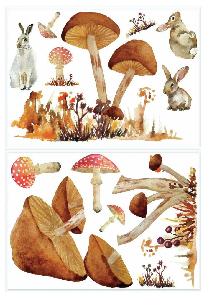 Mushroom Giant Peel And Stick Wall Decals