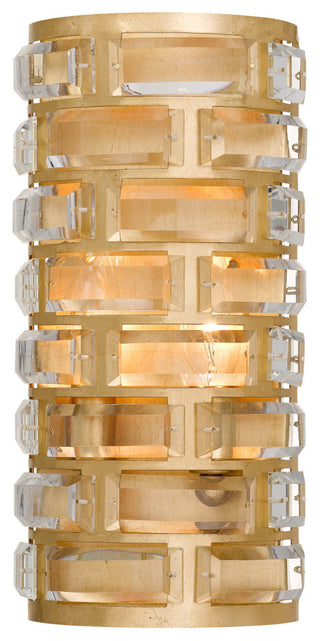Crystorama Meridian 4-Light Antique Gold Sconce
