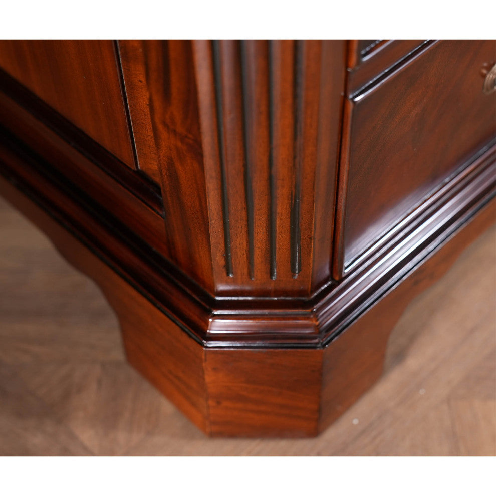 Penhurst Mahogany and Leather Desk