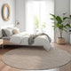Indoor/Outdoor Laidley LA1 Taupe Machine Washable 10' x 10' Rug