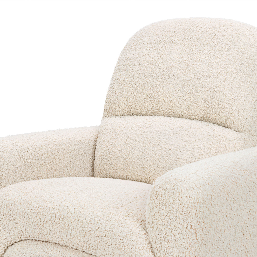 Rainbow Recliner and Swivel Glider, Teddy Loop, Almond Teddy Loop