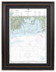 Nautical Chart, Timbalier and Terrebonne Bays, Framed