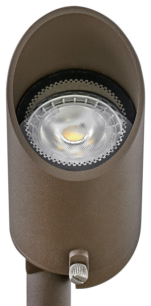 Hinkley Landscape Lighting 5.75" x 3.25" 4w MR16 LED Spot Light, Textured Brown