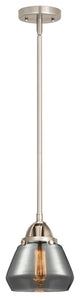 Fulton Mini Pendant, Brushed Satin Nickel, Plated Smoke, Plated Smoke