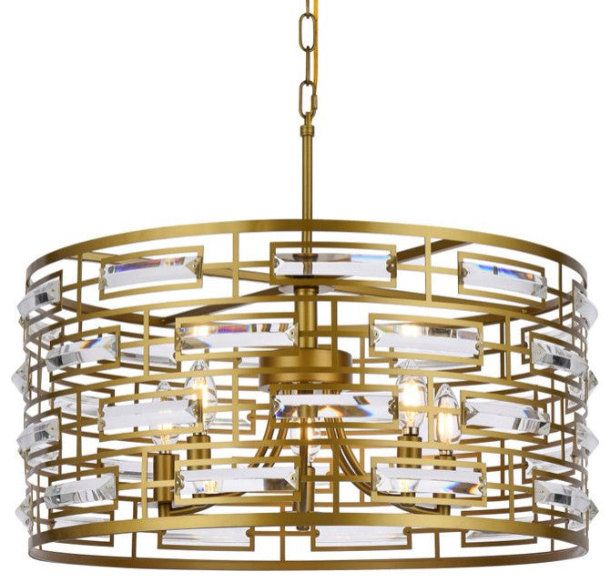 Kenny 24" Pendant, Brass