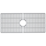 VIGO Silicone Protective Bottom Grid for Kitchen Sink, Gray, 33"lx15"w, Single Basin