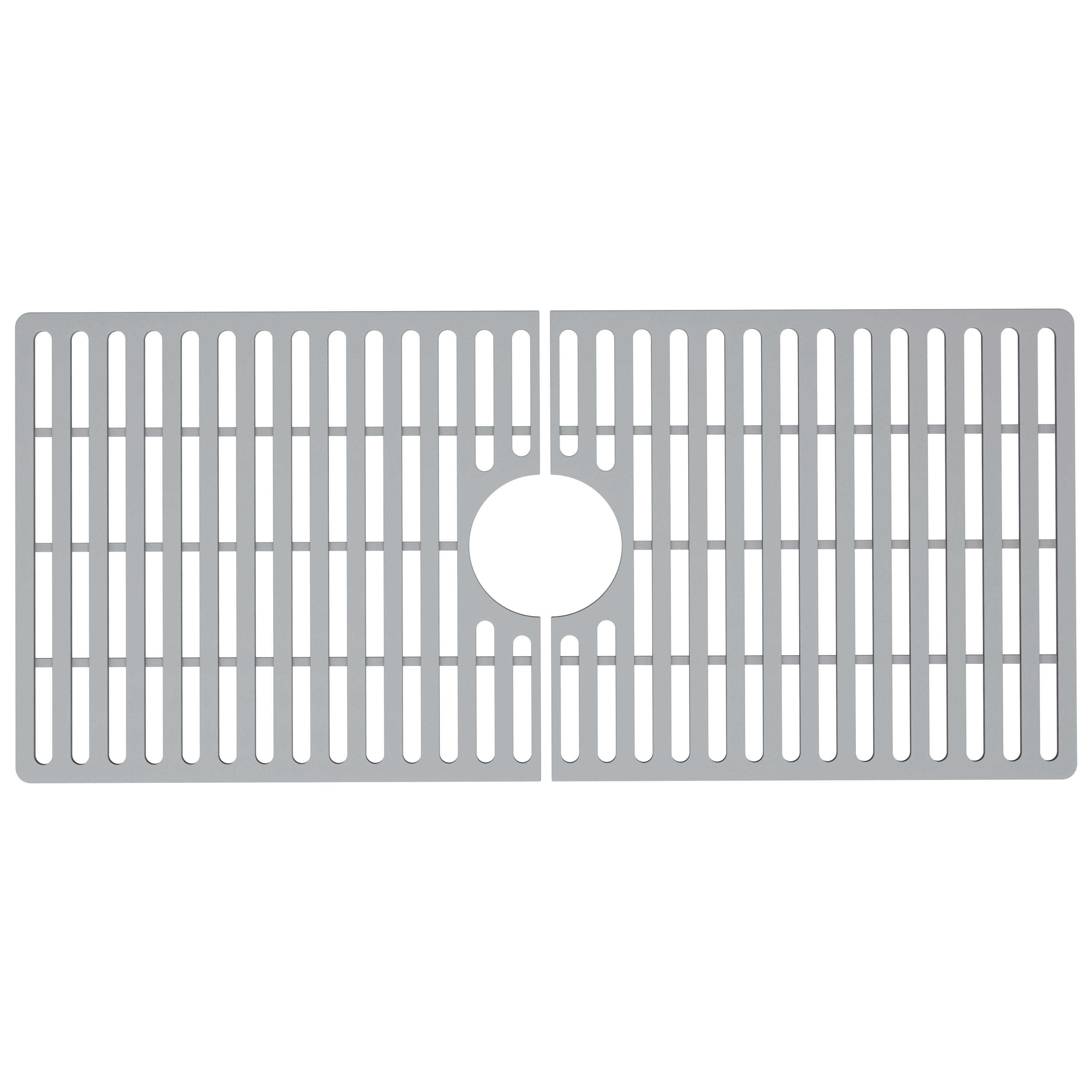 VIGO Silicone Protective Bottom Grid for Kitchen Sink, Gray, 33"lx15"w, Single Basin