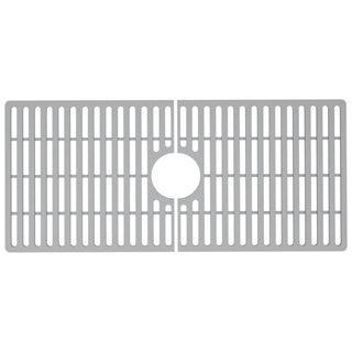VIGO Silicone Protective Bottom Grid for Kitchen Sink, Gray, 33"lx15"w, Single Basin