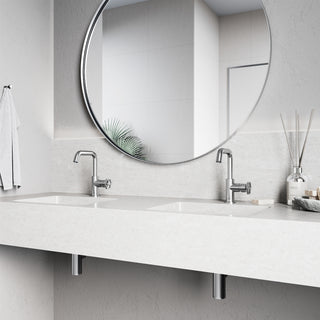 VIGO Ruxton 9" H Single Handle Single Hole Bathroom Faucet, Brushed Nickel, Without Extras
