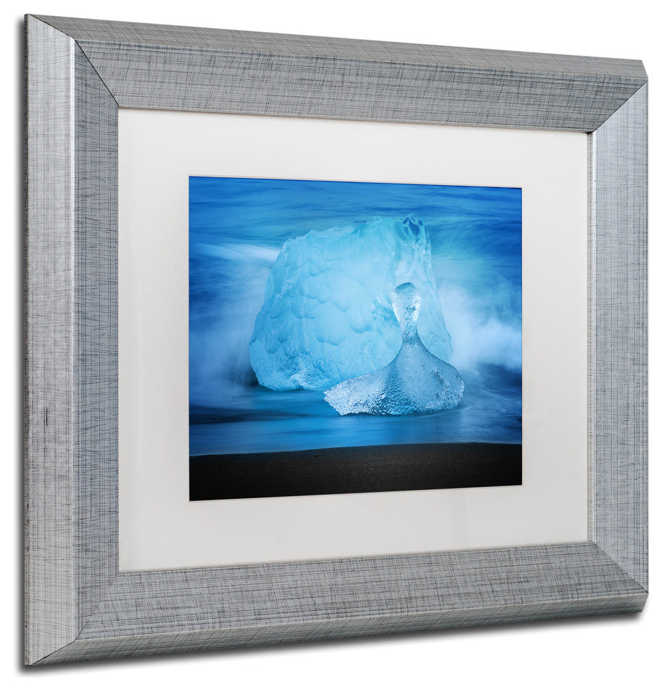 Philippe Sainte-Laudy 'Blue Jewel' Matted Framed Art