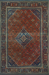 Fine Vintage Distressed Martina Rust/Brown Rug, 6'6x10'3