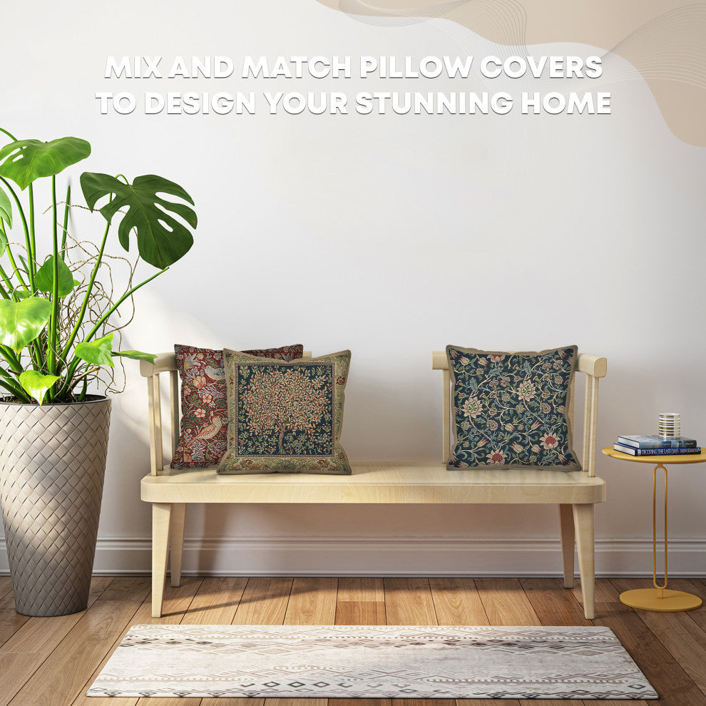 Tree of Life Pastel Belgian Cushion Cover