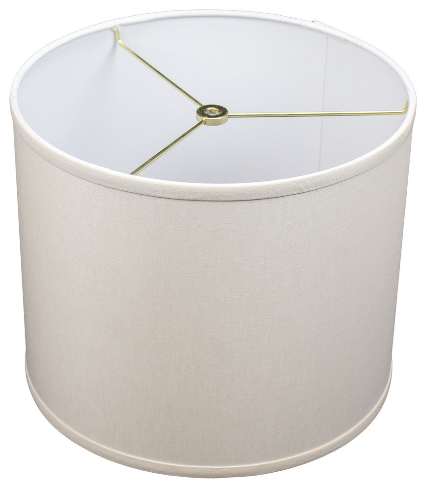 Fenchel Shades, 12"x12"x10" Spider Attachment Drum Lamp Shade, Linen
