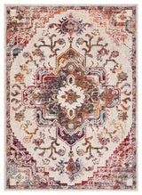 Safavieh Crystal CRS501F Rug, Light Blue/Burgundy, 6'7" X 9'2"