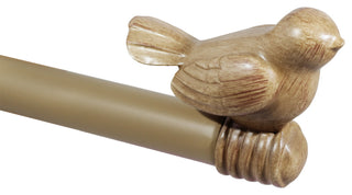3/4" Bird Adjustable Curtain Rod, Cottage, 84"-120"