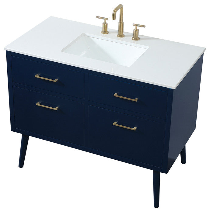 Home Living 42" Bathroom Vanity, Blue