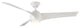 Twirl 58" Indoor/Outdoor Smart Ceiling Fan, Matte White, 3500K Light Kit