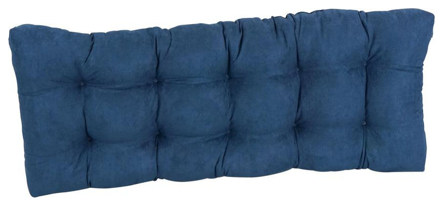 46-inch by 19-inch Tufted Solid Microsuede Bench Cushion