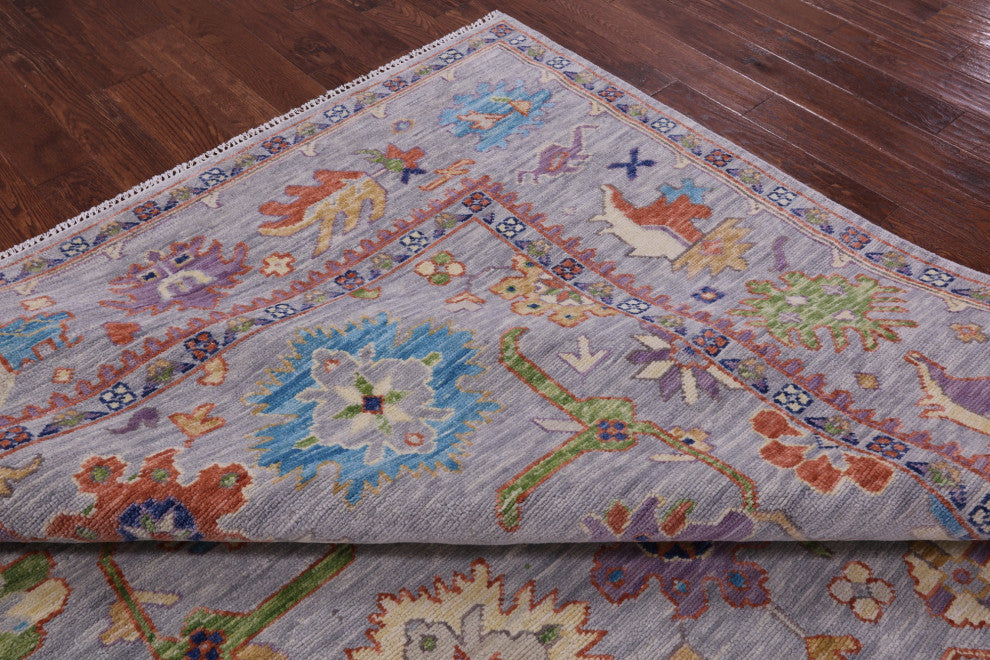 8' 10" X 12' 0" Turkish Oushak Hand Knotted Wool Rug - Q15697