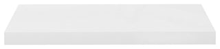 vidaXL Floating Wall Shelves 2-Piece High Gloss White 23.6"x9.3"x1.5" MDF