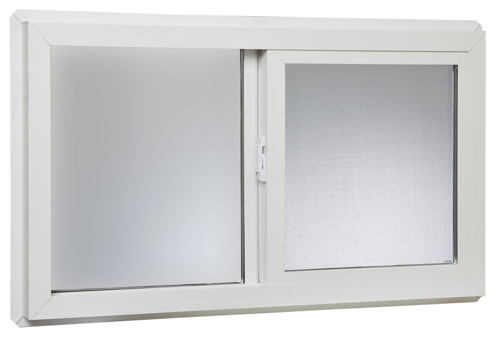32x18 Vinyl Left, Hand Sliding Window with Dual Pane Insulated Glass