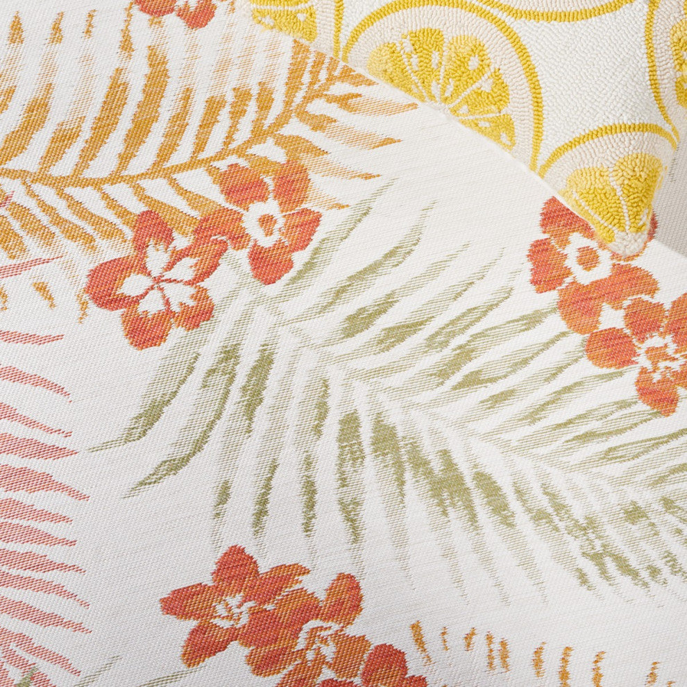 Safavieh Sunrise Collection SUN675 Indoor-Outdoor Rug, Ivory/Rust Sage, 8'x10'