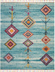 Nourison Moroccan Casbah Aqua Area Rug, 7'10"x10'6"
