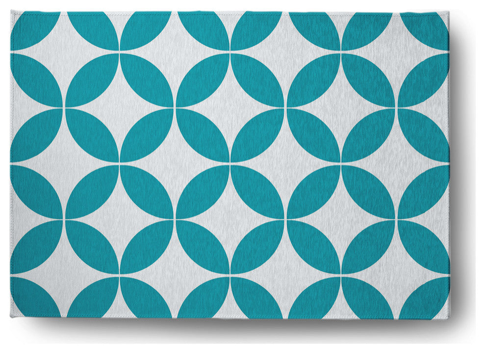 Eye Opener Spring Chenille Rug, Explorer Blue, 5'x7'