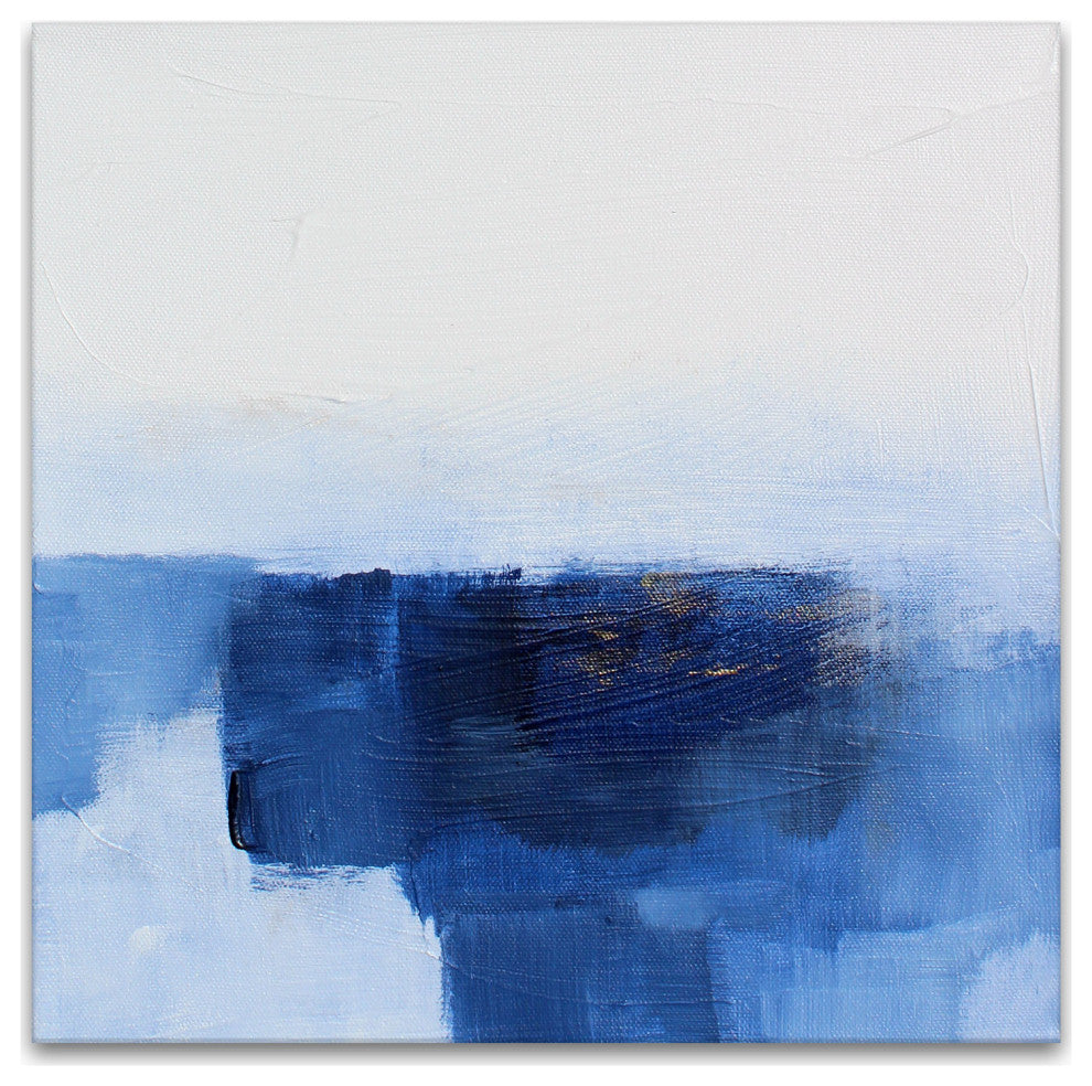 Blue Madness' Wrapped Canvas Wall Art by Karen Moehr