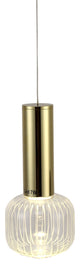 Bethel International ZD06P8G 1 Light LED Pendant, Gold