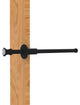 Carolina Crystal Retractable Pullout Garment Rod, Matte Black
