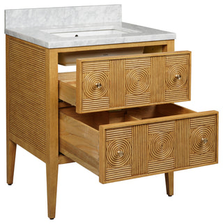 Santos 28" Sea Sand Vanity with Rectangular Undermount Sink