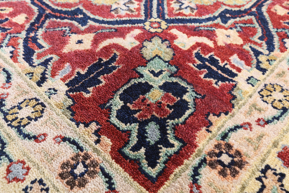 8' 10" X 12' 1" Persian Fine Serapi Handmade Wool Rug - Q14693
