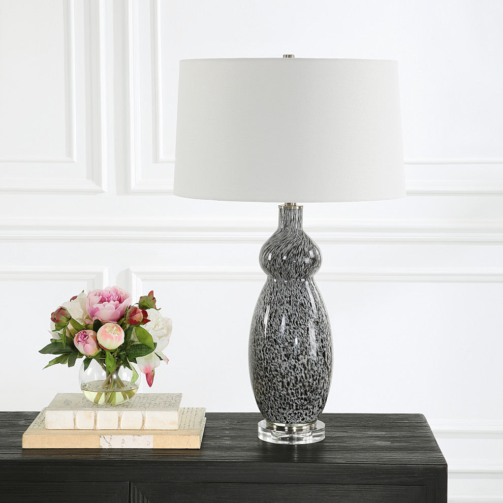 Uttermost 30228 Velino Curvy Glass Table Lamp