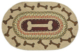 Earth Rugs OP-24 Dog Bones Oval Patch 20" x 30"