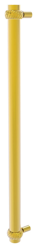 Allied Brass 18" Refrigerator Pull With Twisted Accents, Polished Brass