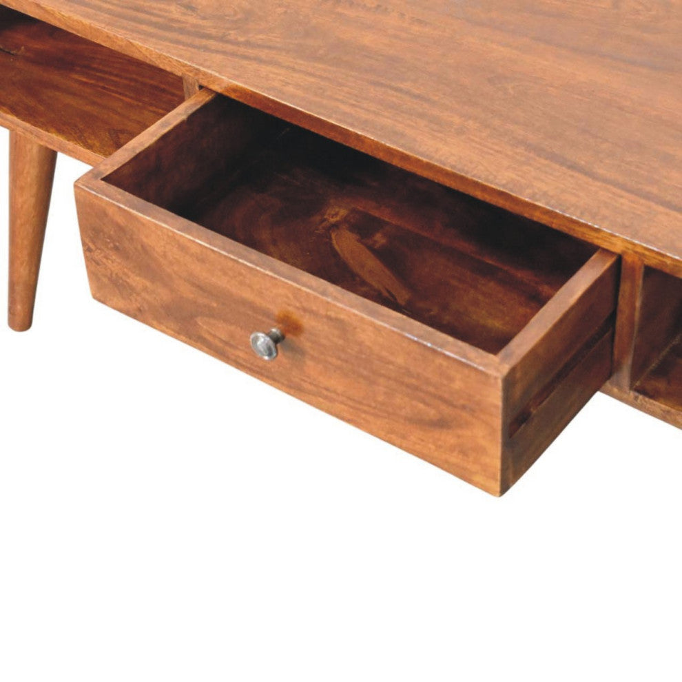 Coffee Table Avora 2 Drawer, Chestnut Finish