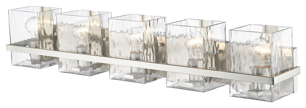 Zlite 1938-5V-BN 5-Light Vanity, Clear